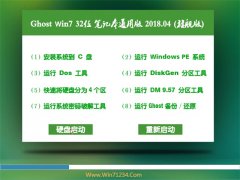 ϵͳ֮GHOST WIN7 (X32) ʼǱͨðV201804(⼤)